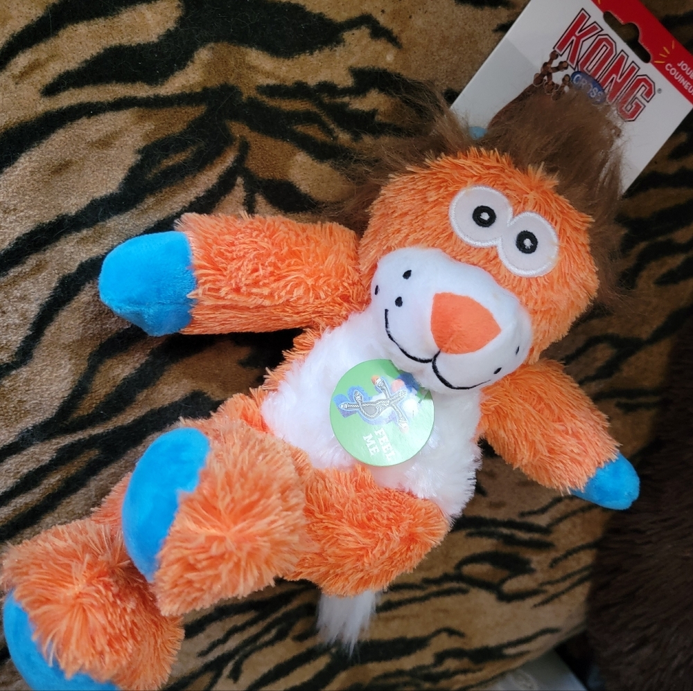 KONG Dog Cross Knots Lion Plush Toy Med / Large Ea.